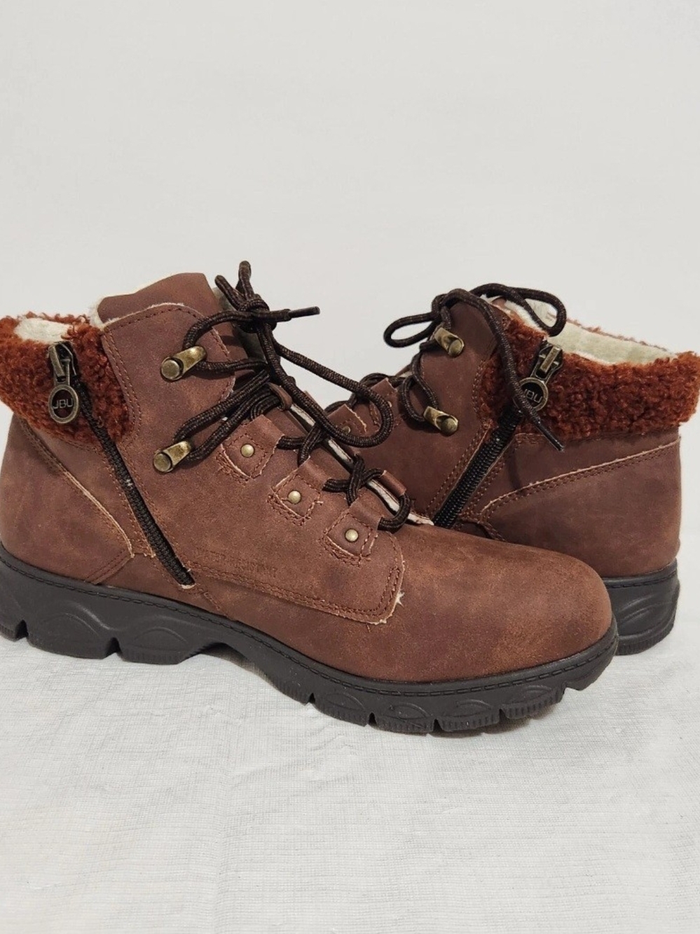 JBU by Jambu Women's Size 9.5 Liza Water Resistant Ankle Boot  Cognac 887